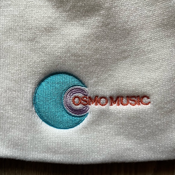 White Cosmo Music Beanie - Picture 2 of 2